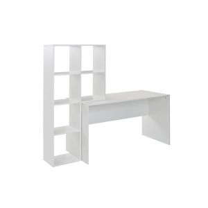 Kirjutuslaud riiuliga 170x59x143,5 cm, valge
