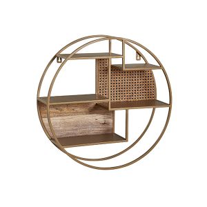 Seinariiul Ø62 cm, messing/pruun