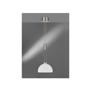 LED laelamp Avignon, nikkel/kroom