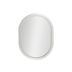 Seinapeegel LED 60x80 cm, hõbedane