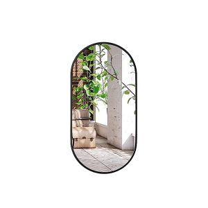 Ovaalne peegel 50x100 cm, must